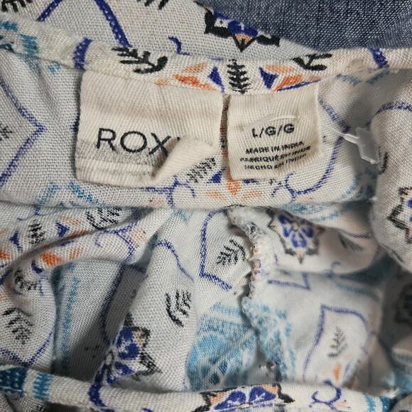 Roxy Spaghetti Strap Romper with Pockets Size Large - Picture 3 of 3
